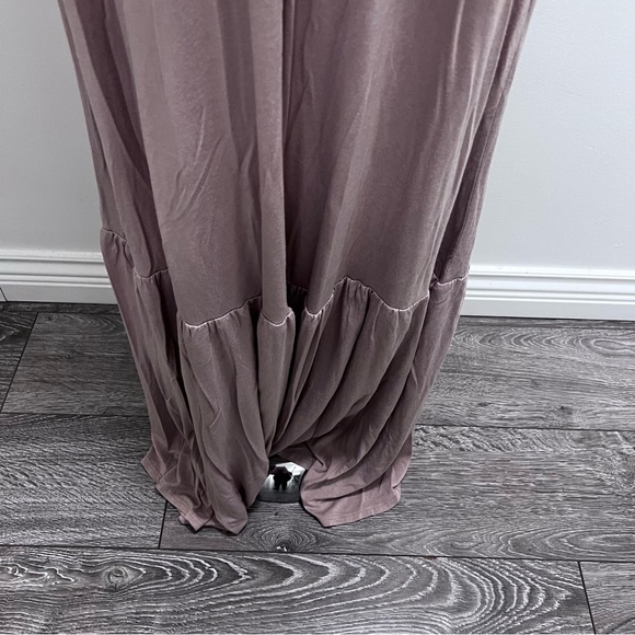 ANNABELLE Super Soft Maxi Dress | Plus Size 3X | 3/4 Sleeves, Pockets, Hi-Lo Hem - Picture 3 of 11